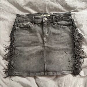 Idyllwind Fringed Mini Skirt